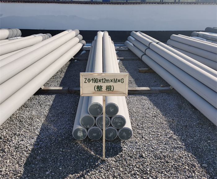 甘南190×12米钢筋混凝土水泥电线杆